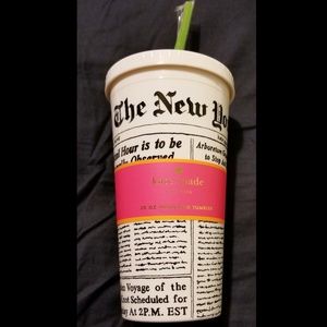 Kate Spade Make Headlines Tumbler Brand New